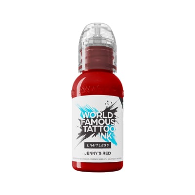 World Famous Limitless Tattoofarbe - Jenny's Red (30 ml)