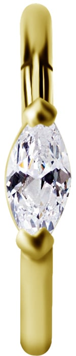 GD 316 HINGED RING SET W. MARQUISE ZIRCONIA 1,2x12mm WH