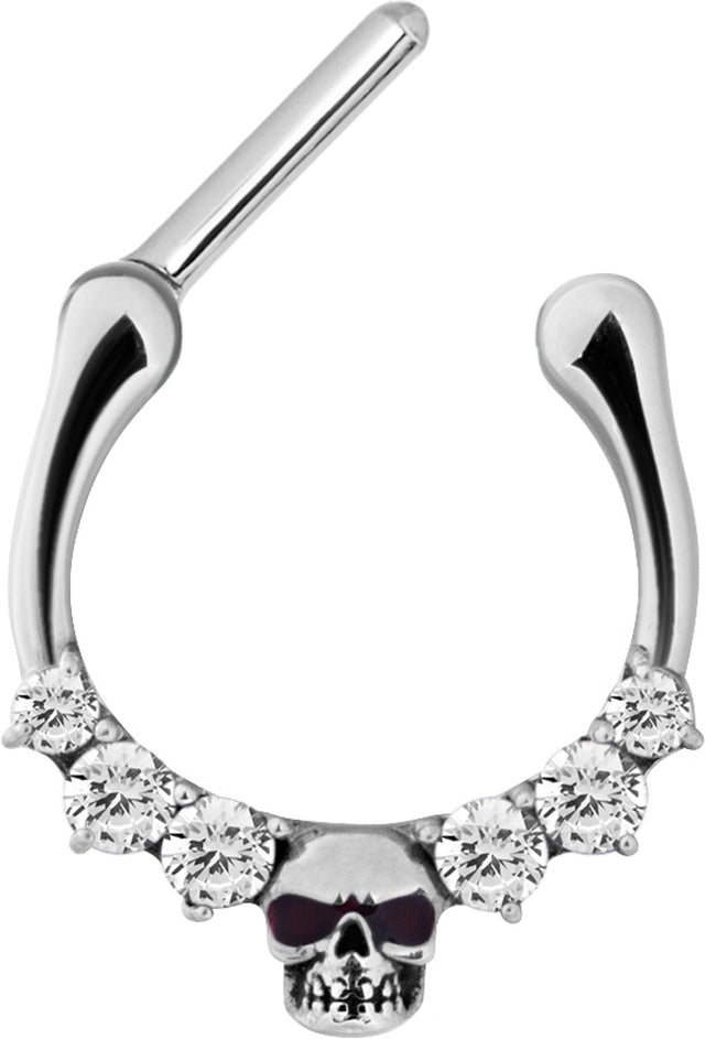 SS 316 SEPTUM SKULL CLICKER