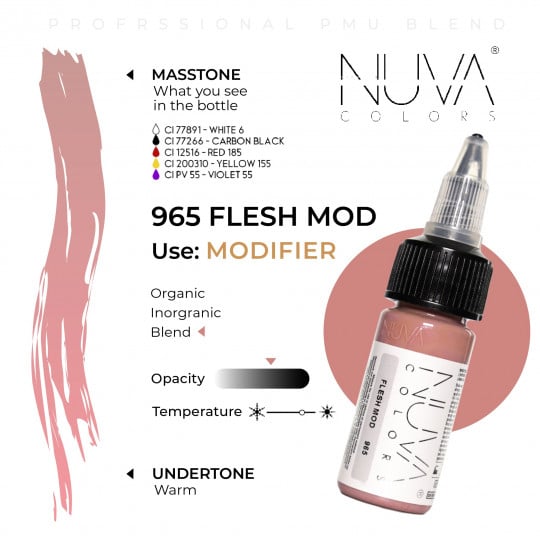 Nuva Colors PMU Modifikator - 965 Flesh Mod (15 ml)