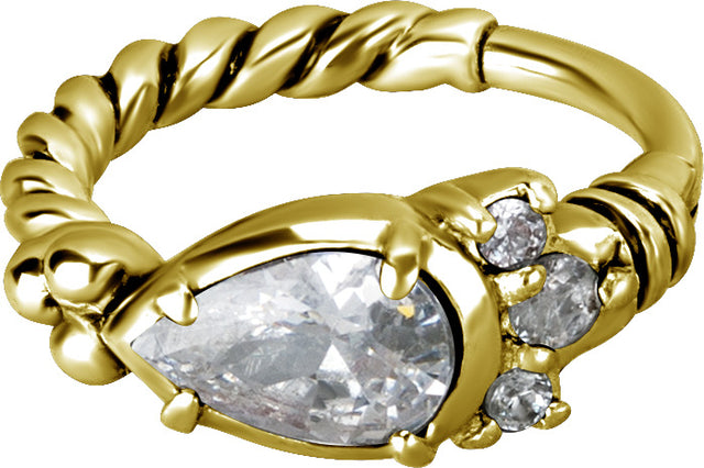GD 316 HINGED RING W/ZIRCONIA mod.12