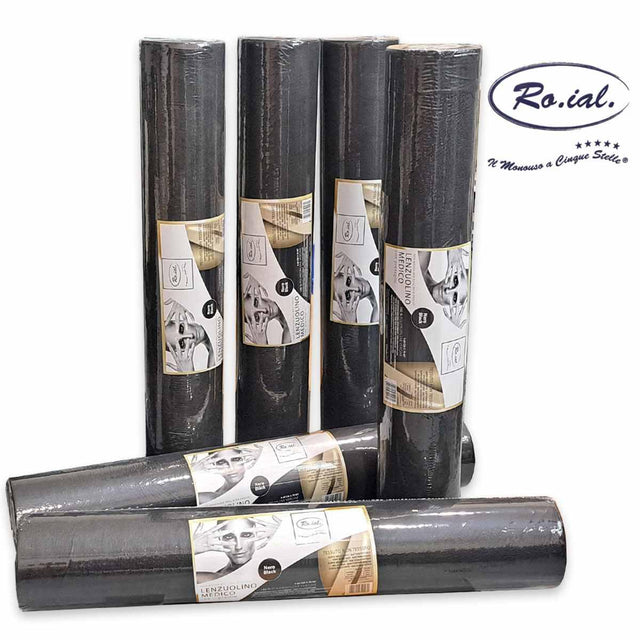 TNT-PLP Liegenabdeckungen, Schwarz (60 cm x 70 m) 6er-Pack