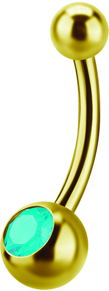 GD 316 6mm JEWEL NAVEL BARBELLS