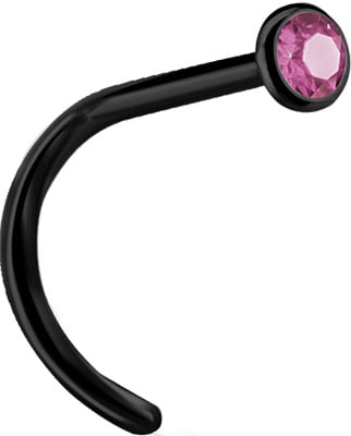 BK 316 JEWELLD NOSE STUD BENT sfera 2.35mm
