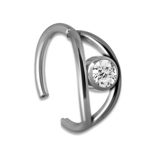 SS 316 JEWELLED HINGED RING ball 4mm