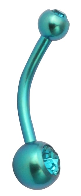 TT-GR DOUBLE JEWEL NAVEL BANANABELL 4&6mm