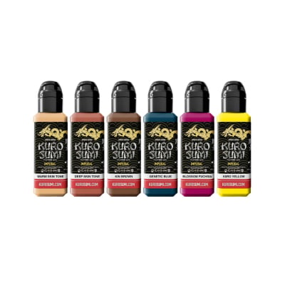 Kuro Sumi Imperial Tattoofarbe - Nicole Zulianello Anime Set (6 x 44 ml)