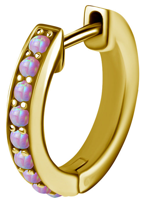 GD 316 OPAL EAR HOOPS SET 0,8x10mm (PAIR)
