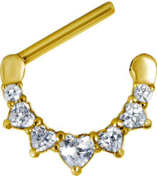 GD 316 JEWELLED NIPPLE CLICKER WH