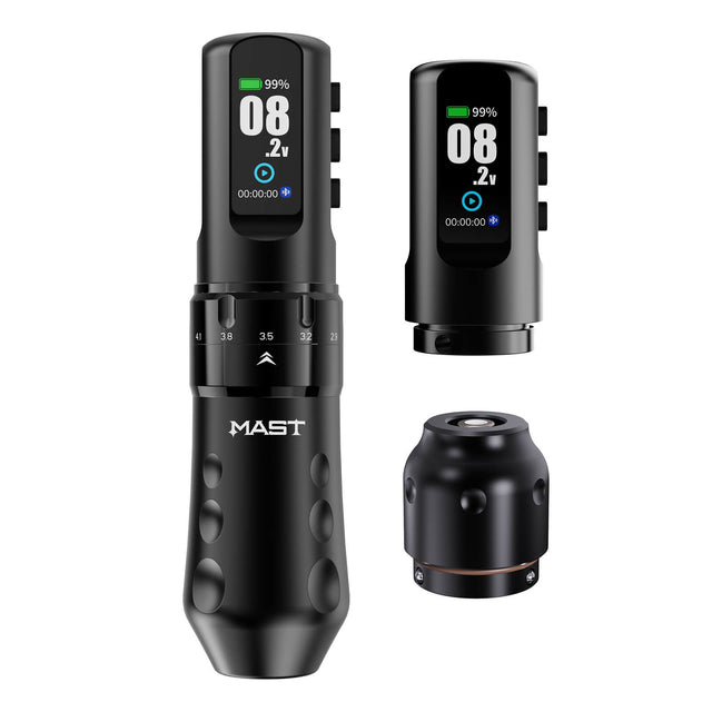 Dragonhawk Mast Flip 4 Wireless Tattoo Pen - Schwarz