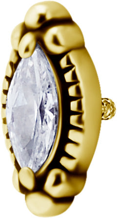 GD 316 int ATTACHMENT 1,2mm CUBIC ZIRCONIA mod. 53 - WH (7mm)
