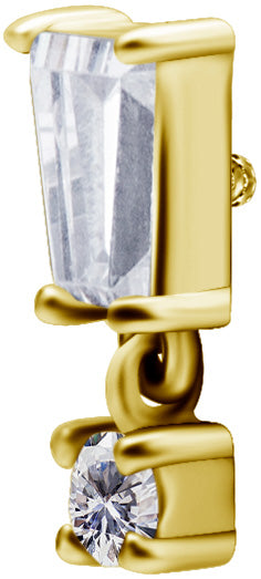 GD 316 int ATTACHMENT 1,2mm CUBIC ZIRCONIA mod. 64 - WH (8mm)