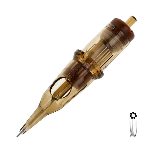 Kwadron Nadelmodule - 07RL Long Taper Empty Round Liner (0,35 mm)