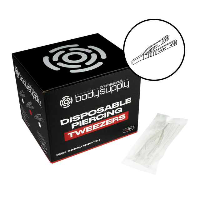 BodySupply sterile Einweg-Pinzette 50 St. - dreieckige Öffnung