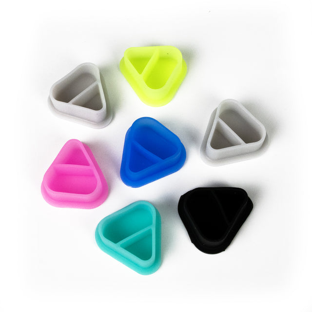 BodySupply 2-in-1 Dreieck-Farbkappen aus Silikon (22 mm) 80 St.