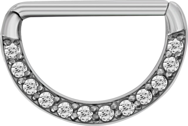 SS 316 JEWELLED NIPPLE CLICKER