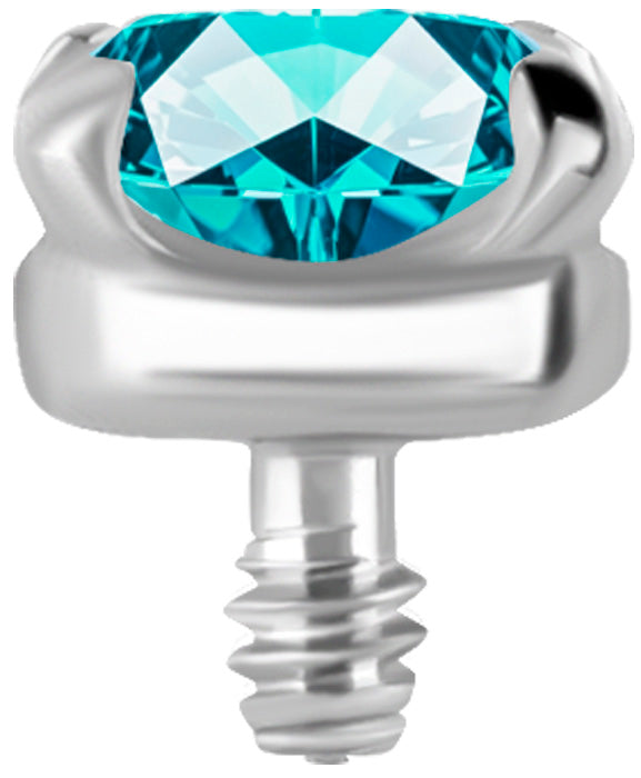 TT int SET W/LAB CREATED GEMSTONE 1,2x2,5mm