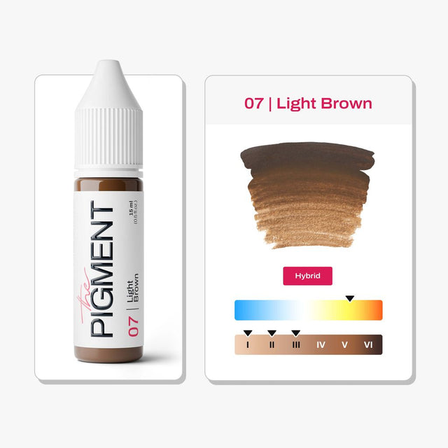 The Pigment Augenbrauen PMU - 07 Light Brown (15 ml)