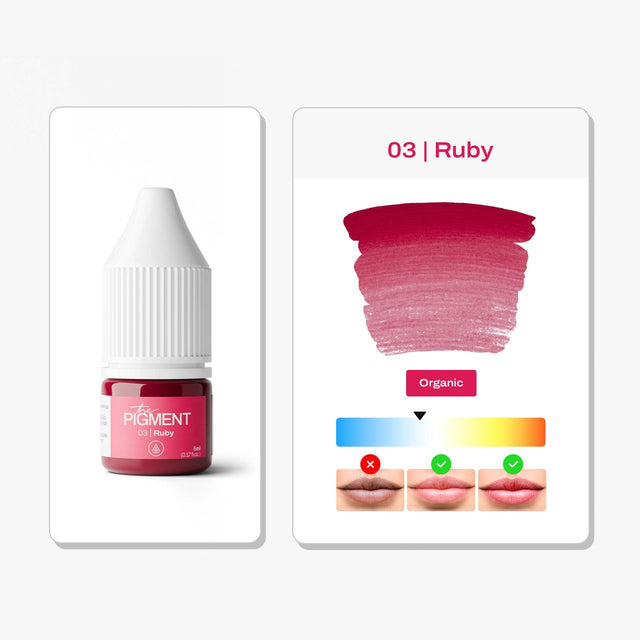 Lips PMU Pigment - 03 Ruby - 5ml