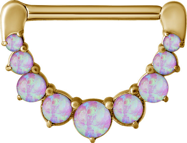 GD 316 JEWELLED NIPPLE CLICKER W/OPALS