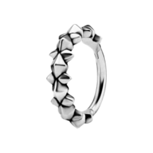 SS 316 HINGED RING (PYRAMIDS & SPIKES) 1,2x12mm