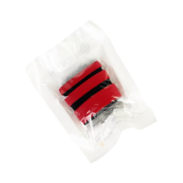 BodySupply Griffstück-Überzüge aus Memory-Schaumstoff - Rot/Schwarz - 20 St.