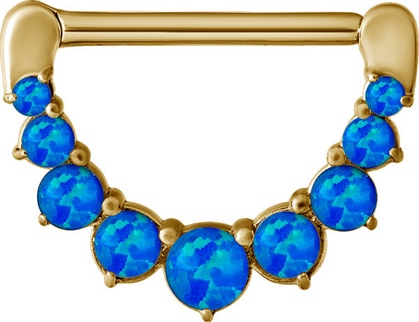GD 316 JEWELLED NIPPLE CLICKER W/OPALS