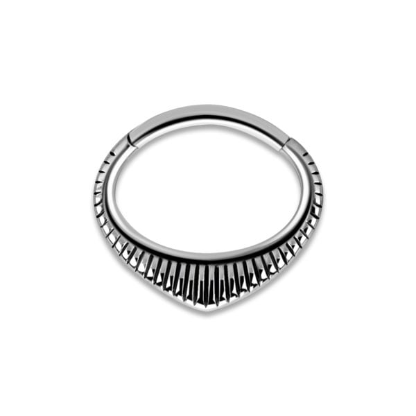 SS 316 HINGED SEPTUM & DAITH CLICKERS 1,2x6mm mod.3