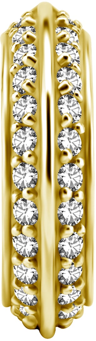 GD 316 HINGED RING SET W. ZIRCONIA 1,2x12mm WH