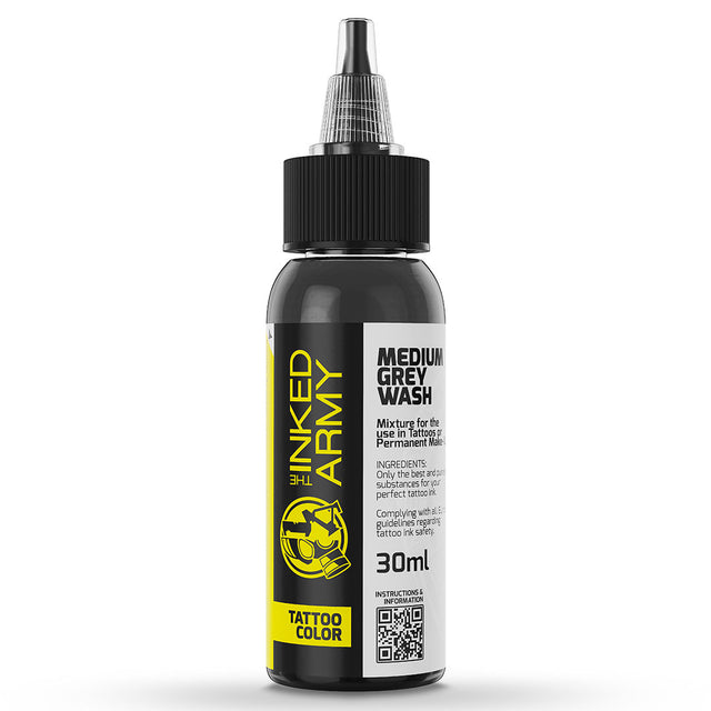 The Inked Army REACH Tattoofarbe - Medium Grey Wash (30 ml)
