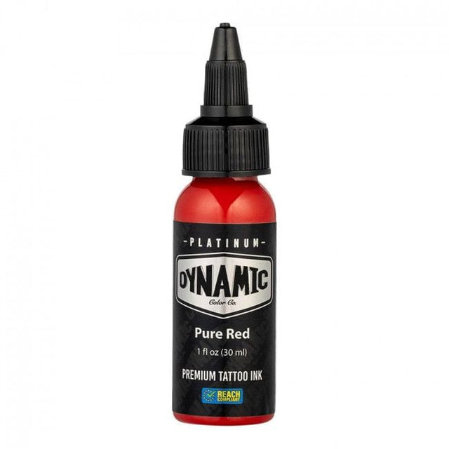 Dynamic Platinum Tattoo Ink - Pure Red (30 ml) - Reach-konform