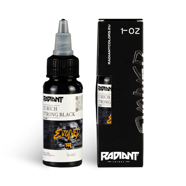 Radiant Tattoofarbe REACH - Zurich Strong Black (30 ml)