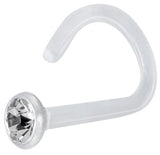 BIOPLAST JEWEL NOSE STUD 1,2mm