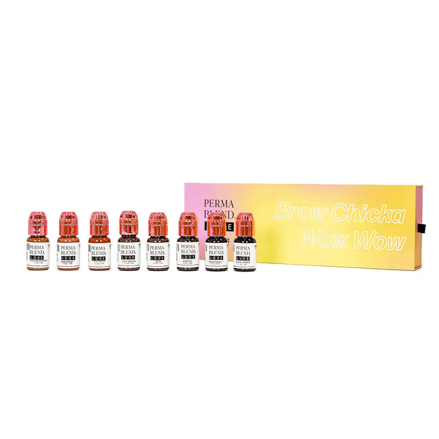 Perma Blend Luxe PMU Pigment - Brow-Chicka Wow Wow Set (8 x 15 ml)