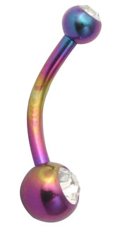 TT-RB DOUBLE JEWEL NAVEL BANANABELL 4&6mm