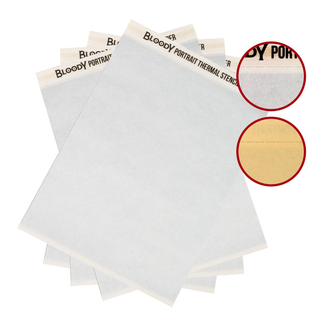 Bloody Portrait - Thermo-Schablonenpapier (21,6 x 27,9 cm) 100 Blatt