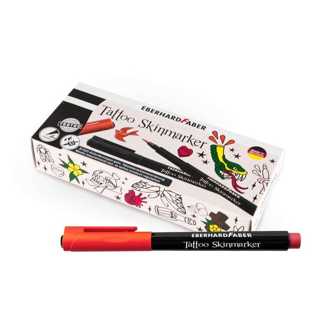 Eberhard Faber Tattoo Skinmarker Packung mit 10 St. - Rot