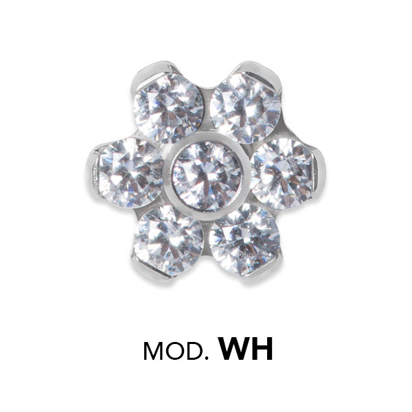 TT int MINI JEWELLED FLOWER DISC