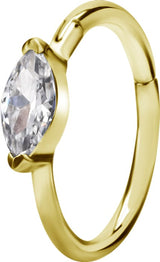 GD 316 HINGED RING SET W. MARQUISE ZIRCONIA 1,2x12mm WH