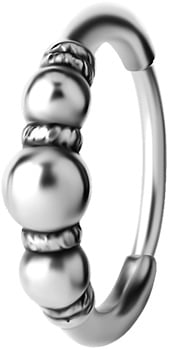 SS 316 HOOP EARRINGS (PAIR) 1,0x10mm - mod. 10