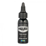 Dynamic Platinum Tattoo Ink - Dark Green (30 ml) - Reach-konform