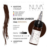 Nuva Colors PMU Pigment - 60 Dark Umber (15 ml)