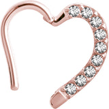 RG 316 JEWELLED HINGED HEART RING LEFT
