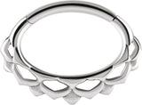 SS 316 HINGED SEPTUM & DAITH CLICKERS 1,2x6mm mod.9