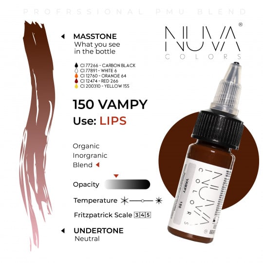 Nuva Colors PMU Pigment - 150 Vampy (15 ml)