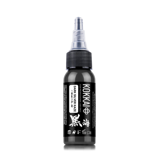Kokkai Ink Tattoofarbe REACH - Dark Silver Kaze (30 ml)