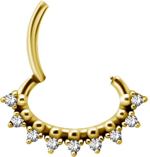 GD 316 HINGED SEPTUM/DAITH CLICKER 1,2x6mm WH mod. 08