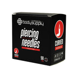 BodySupply beschichtete, sterile, gebogene Piercingnadeln 50 Stk.