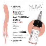 Nuva Colors PMU Pigment - 245 Neutral Beige (15 ml)