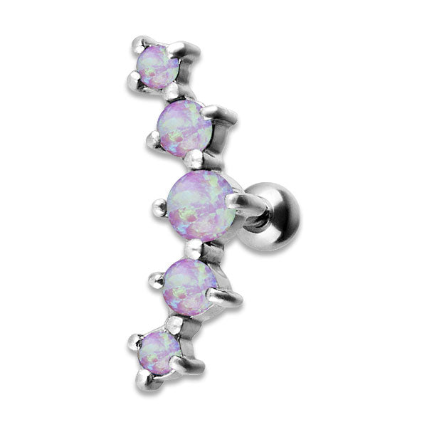JEWELLED 5 HELIX BARBELL 2/2.5/3/2.5/2
